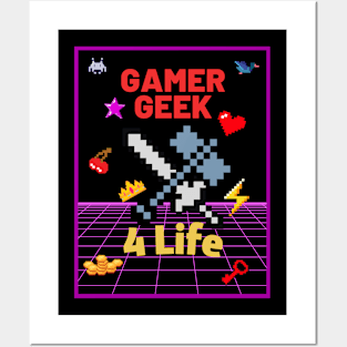 Gamer Geek Posters and Art